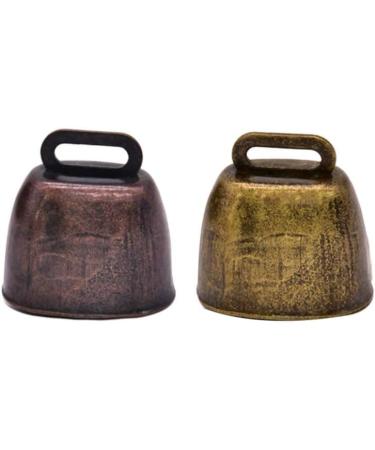 HEALLILY 2pcs Animal Bell Cow Horse Sheep Grazing Bells Metal Pet Bells Cattle Goat Farm Loud Bell Long Distance Horse Sheep Iron Bells Bronze Red Size S - Buy Online on GoSupps.com