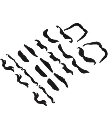 Self Adhesive Fake Eyebrows Beard 60 Pcs Moustache and Eyebrows Stick on Fake Eyebrows and Moustache Kit for Old Man Dress Up Grandpa Costume Accessories - Buy Online on GoSupps.com