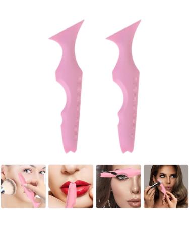 Healvian Eyeliner Stencils 2pcs Beginners Makeup Tools As Eyebrow/Eyelash/Contour/Lipstick/Eyeshadow Applicators Tool 1 count (Pack of 1) Pink-1 - Buy Online on GoSupps.com