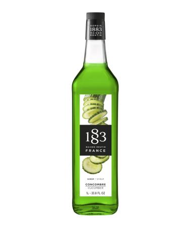 Maison Routin 1883 Cucumber Syrup Glass Bottle 1000 Milliliter Cucumber 1 l (Pack of 1)