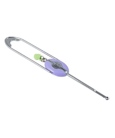 Qtqgoitem Purple Earpick Ear Wax Cleaner Tool Curette Silver Tone (Model: a00 12a 267 6c3 881)