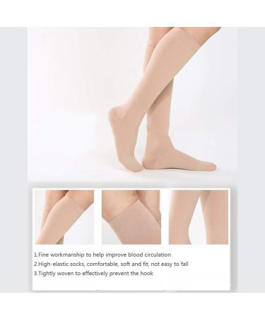 Durable Compression Stockings for Men & Women - 18-21 mmHg Prevent Blood Clots Comfortable & Stylish Black - Buy Online on GoSupps.com