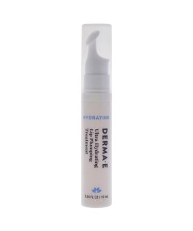 DERMA E Ultra Hydrating Lip Plumping Treatment - Hyaluronic Acid Lip Moisturizer for Enhanced Fullness and Natural Color - Buy Online on GoSupps.com