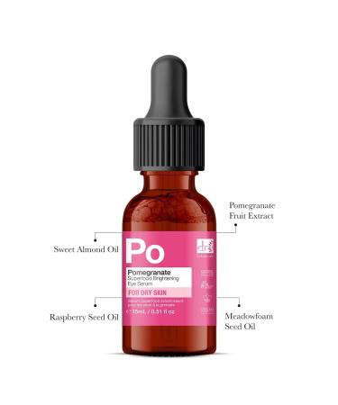 Pomegranate Superfood Brightening Eye Serum 15ml - Natural Antioxidant for Radiant Skin | Shop Internationally - Buy Online on GoSupps.com