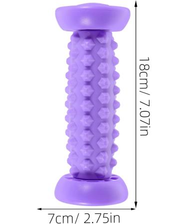 Minkissy Foot Roller - Manual Deep Tissue Foot Massage Roller for Acupressure Therapy - Portable Leg Roller Device in Purple Violet - Buy Online on GoSupps.com
