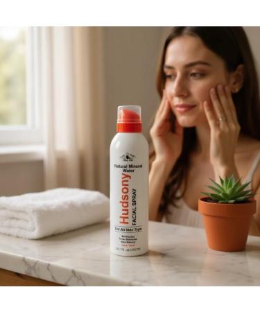 Hudsony Facial Spray - Hydrating Mineral Water Mist for Face & Skin - Refreshes Makeup Sets & Tones - Daily Skincare Essential for Hydration and Moisturizing - Buy Online on GoSupps.com
