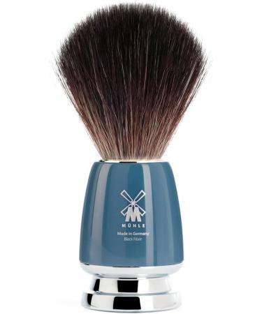 M HLE Rytmo Shaving Set - Vegan Black Fibre Brush & Bowl Holder - Compatible with Gillette Blades - Precious Resin Handle - International Shipping Available - Buy Online on GoSupps.com