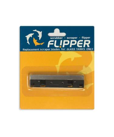 Flipper Aquarium Algae Magnet Cleaner Stainless Steel Replacement Blades (Double Pack)