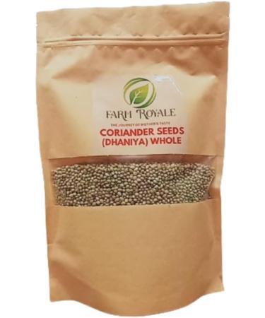 Farm Royale Coriander/Dhaniya Whole||500g*10pkt(5kg)|| 100% Pure || Natural ||Shudh|| Handpicked Material||Export Quality - Buy Online on GoSupps.com