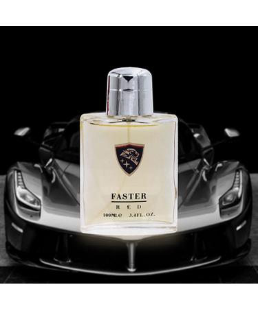 Faster Red Men Perfume 100ml Eau De Parfum Vaporisateur Spray - Fresh Woods Essential Oil From France - Buy Online on GoSupps.com