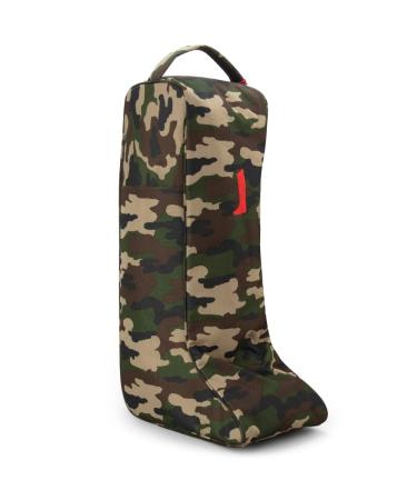 Amazona Sueca Equestrian Tall Riding Boot Bag | Padded and Durable Premium Riding Boots Storage/Protection. Water Resistant, Portable and Easy to Clean and Store Camo