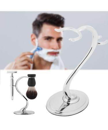 Premium Stainless Steel Shaving Brush Holder for Men - At Home Salon & Travel Razor Storage - Buy Online on GoSupps.com