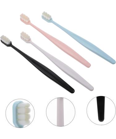 4pcs Soft Toothbrush Set - High Quality Transparent PBT Travel Brushes for Adults - Buy Online on GoSupps.com