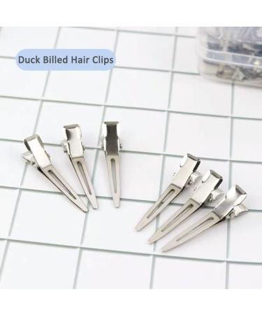 60 Pcs Metal Duck Billed Hair Clips for Women - Silver Hair Styling Sectioning Clips - Hairdressing Single Prong Curl Clips - Alligator Clips Hair Pins - Includes Storage Box - Ideal for Salon, Barber, DIY - Buy Online on GoSupps.com
