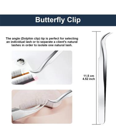 LUKEO Volume Tweezers for Eyelash Extensions - Precision Lash Mega for 3D, 6D, 10D Fans - Universal Fit - Professional Quality - Buy Online on GoSupps.com