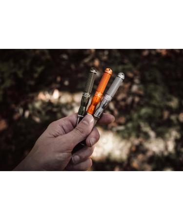 Exotac nanoSTRIKER XL: Waterproof Ferrocerium Fire Starter with Stainless Steel and Tungsten Carbide Striker - 1/4 inch Ferro Rod, Up to 3,000 Strikes, Blaze Orange - Buy Online on GoSupps.com