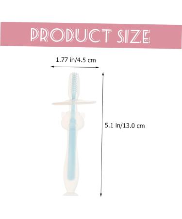 Frcolor 4-Piece Baby Toothbrush Set | Silicone Baby Toothbrushes for Children | 3D Design for Newborns & Kids | International Shipping Available - Buy Online on GoSupps.com
