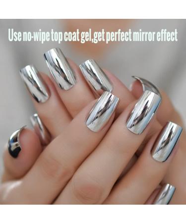 B-Prettier Gold & Silver Nail Chrome Powder Set | Mirror Effect Shimmery Aurora Glitter Nail Art Powder for Women & Girls - Buy Online on GoSupps.com