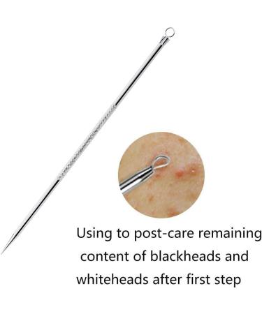 HITTIME Blackhead Whitehead Remover Tool Beauty Blemish Acne Pimple Extractor Kit Silver 4Pcs with Box - Buy Online on GoSupps.com