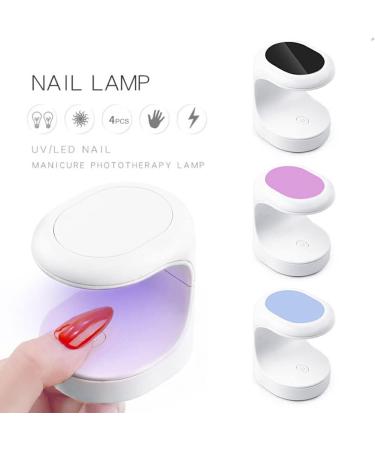 dijiusidy Nail Dryer LED Shaped DIY Travel Pocket Manicure Lamp Machine Home Professional Glue Gel Polish Single Fingernail Light Blue - Buy Online on GoSupps.com