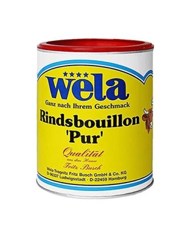 Beef bouillon 'Pure' - wela 1/1 can fine meat flavor 62.5 l (1 pack) - Buy Online on GoSupps.com