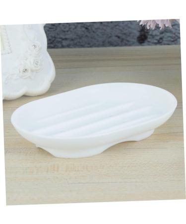 Ciieeo 8 Pcs Non-slip Silicone Soap Holder Soap Soap Dish Sink Soap Holder Fruit Straws Anti Slip Soap Case Soap Drainer Holder Bathroom Soap Rack Silicone Soap Dish Hollow Out White Tray - Buy Online on GoSupps.com