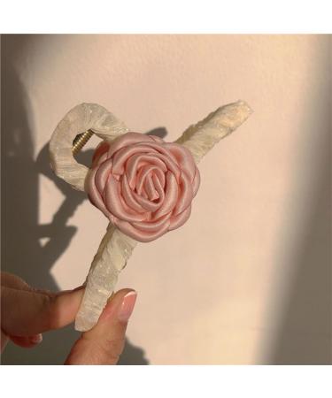 Limtula Cute Camellia Flower Hair Clip Camellia Gorgeous Teens Hairpin Sweet Handmade Hairpin Accessories for Women Milky white - Buy Online on GoSupps.com