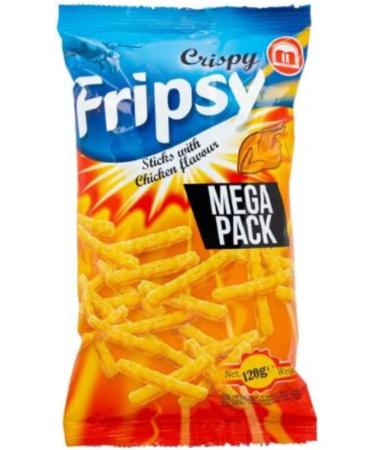 Fripsy Potato crisps Potato Sticks HACCP Halal Certified 120gX2 (Chicken Standard) Chicken 120.00 g (Pack of 2) - Buy Online on GoSupps.com