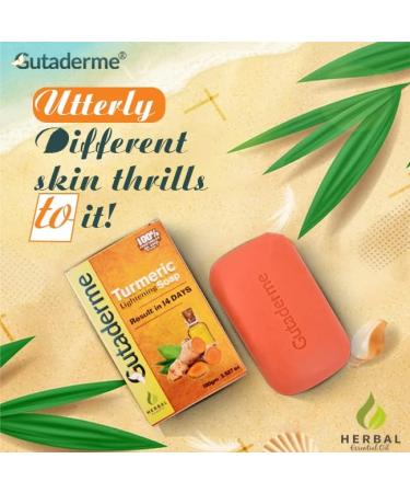 Buy Turmeric Soap - Antioxidant & Antiseptic | Reduces Acne Fades Scars Cleanses Skin (Pack of 3 x 100g) | Fast International Shipping - Buy Online on GoSupps.com