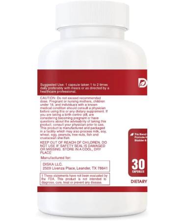 Diska Nulife Kidney Support - 90 Capsules - Urinary Tract and Bladder Health Supplement for Normal Kidney Function - Buy Online on GoSupps.com