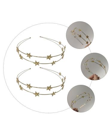 Fomiyes 2-Piece Star Hair Ties & Double-Row Headband | Christmas Hair Jewelry & Gifts for Women Girls & Children | Perfect for Weddings & Parties - Buy Online on GoSupps.com