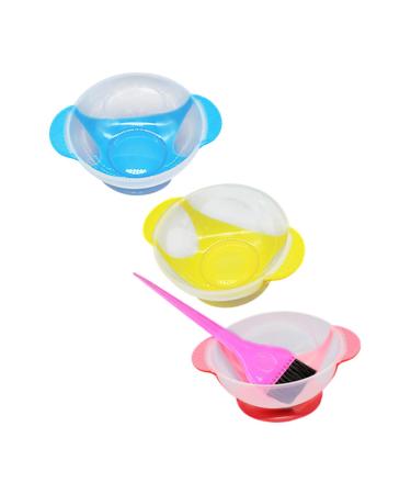 HONMEET 1 Set Hair Dye Bowl Hair Dye Brush Hair Dyeing Bowl for Salon Hair Dyeing Hair Dyeing Bowl Hair Dyeing Bowl and Brush Hair Coloring Brush and Bowl Plastic
