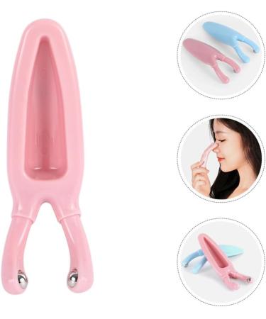NOLITOY Nose Massager Y Shaped Nose Scraper Face Massaging Tool Skin Relaxing Massager Eyes Facial Gua Sha Massager Pink - Buy Online on GoSupps.com