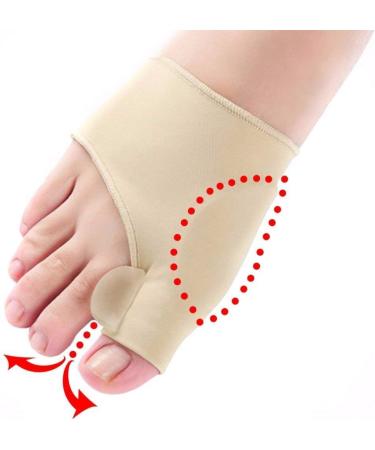 CAZARU FXJ Silicone Toe Separator & Straightener for Bunions - Hallux Valgus Foot Brace - Buy Online on GoSupps.com
