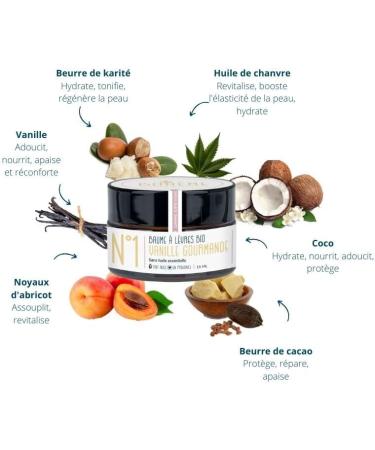 Organic lip balm No. 1 Gourmet vanilla - Buy Online on GoSupps.com