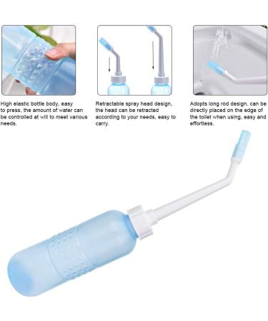 Portable Handheld Bidet Sprayer - Irrigator for Women & Seniors - Private Parts Cleaner - Blue Toilet Aid - Buy Online on GoSupps.com