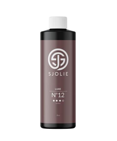 SJOLIE Spray Tan Solution - Luxe 12 - Violet Based Dark Blend | Sunless Tanning Solution for Deep Dark Bronze Finish All Natural (8oz) 8 Fl Oz (Pack of 1)