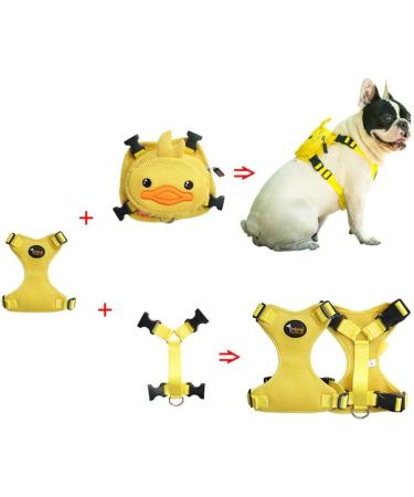 Buy Purime Multifunctional Dog Harness Set with Leash Perfect for Hiking & Camping Small Dogs Yellow (M) - Buy Online on GoSupps.com