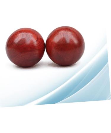 HAPINARY Rosewood Handball Massage Roller - 2 Pieces 6cm Classic Red Hand Massage Ball for Relaxation & Wellness - Buy Online on GoSupps.com