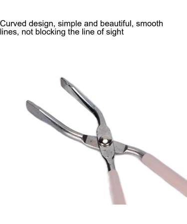 Eyebrow Tweezers Precision Stainless Steel Anti Slip Handle Flat Slant Tip Hair Removal Clip for Trimming Eyebrows Hair Beard Removal Pink - Buy Online on GoSupps.com