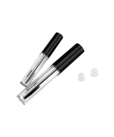 WOONEKY 2pcs Empty Tube Mascara Tube and Wand for oil Empty Eyelashes Bottle Eyelash Mascara