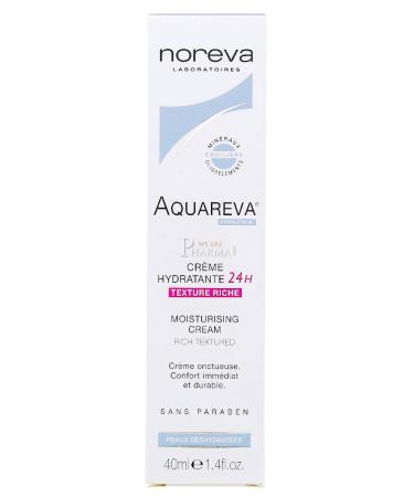 LED AQUAREVA Cr me Hydratante 24h Texture Riche (40 ml)