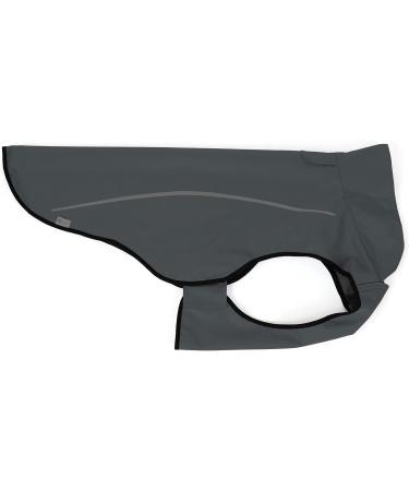 Mile High Life Adjustable Waterproof Pet Jacket | Large Dark Gray Raincoat with Reflective Strip - Buy Online on GoSupps.com