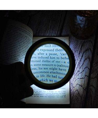 Magnifying 30X Magnifying Glass with Light Handheld Lighted Magnifier with Large Double Glass Lens Led Magnifiers for Seniors Reading (Magnification : About 30X Size : 80mm) Good Times - Buy Online on GoSupps.com