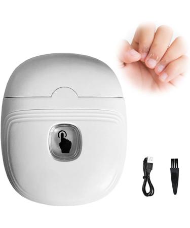KUWUNG Electric Nail Clippers Electric Nail Cutter with Light Nail Scraps Storage Portable Automatic Nail Cutter USB Rechargeable Safety Fingernail Trimmer for Baby Adults Seniors - Buy Online on GoSupps.com