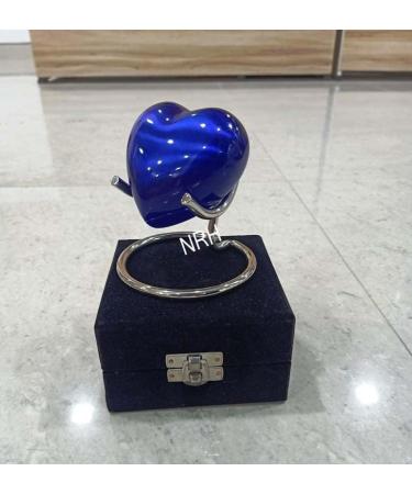 Blue Heart Keepsake Urn - Heart Cremation Urn for Ashes with Stand & Box - Mini Heart urn for Human Ashes - Honor Your Loved One with White Urn Heart Shaped - Perfect Small Urn for Adults & Infant - Buy Online on GoSupps.com