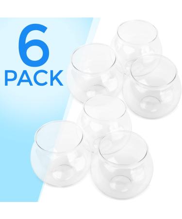 6 Pack 27oz Mini Plastic Fish Bowls for Decoration and Drinks - Clear Vase for Centerpieces - Fun Party Starter Set - Buy Online on GoSupps.com