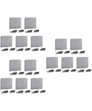 Cabilock 15 pc multifunctional hook razor hanging wall clothes rack bathroom hook made of stainless steel robust clothes rack wall hooks socket aluminum alloy silk towel