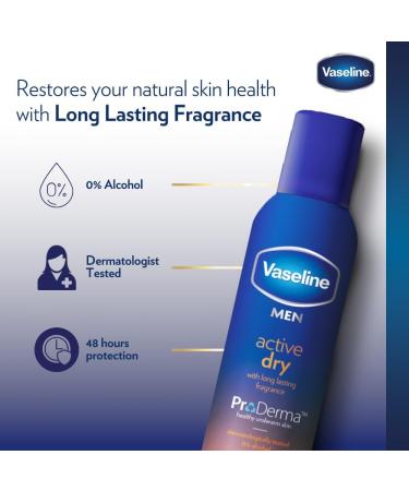  Vaseline Vaseline Men Active Dry 48h 250ml (lot de 3) - Buy Online on GoSupps.com