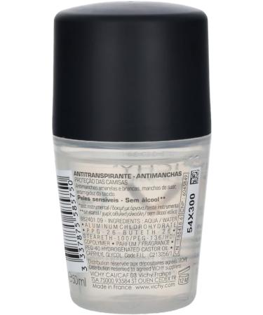 Vichy Mineral Deodorant for Men Roll On - Buy Online on GoSupps.com